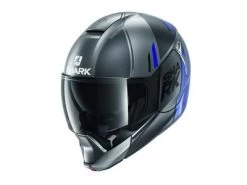 Shark Evojet Vyda Mat Antraciet Blauw Zwart ABK -Shark-Motorfietsonderdelen 60783