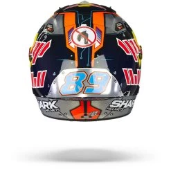 Shark Race-R Pro GP Martinator Signature Blauw Chrom Oranje BUO Integraalhelm -Shark-Motorfietsonderdelen Shark race r pro gp martinator signature blue chrom orange buo.19