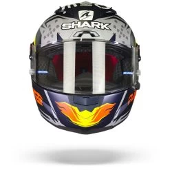 Shark Race-R Pro GP Oliveira Signature Mat Blauw Zilver Wit BSW Integraalhelm -Shark-Motorfietsonderdelen Shark race r pro gp oliveira signature mat blue silver white bsw.01