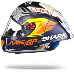 Shark Race-R Pro GP Oliveira Signature Mat Blauw Zilver Wit BSW Integraalhelm -Shark-Motorfietsonderdelen Shark race r pro gp oliveira signature mat blue silver white bsw.11