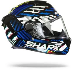 Shark Spartan GT Bcl. Micr. E-Brake Zwart Geel Blauw KYB Integraalhelm -Shark-Motorfietsonderdelen Shark spartan gt bcl micr e brake black yellow blue.29