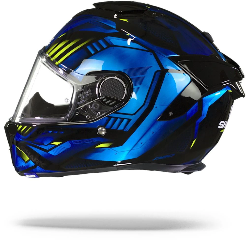 Shark Spartan GT Bcl. Micr. Replikan Zwart Chrom Blauw KUB Integraalhelm 1 Shark Spartan GT Bcl. Micr. Replikan Zwart Chrom Blauw KUB Integraalhelm