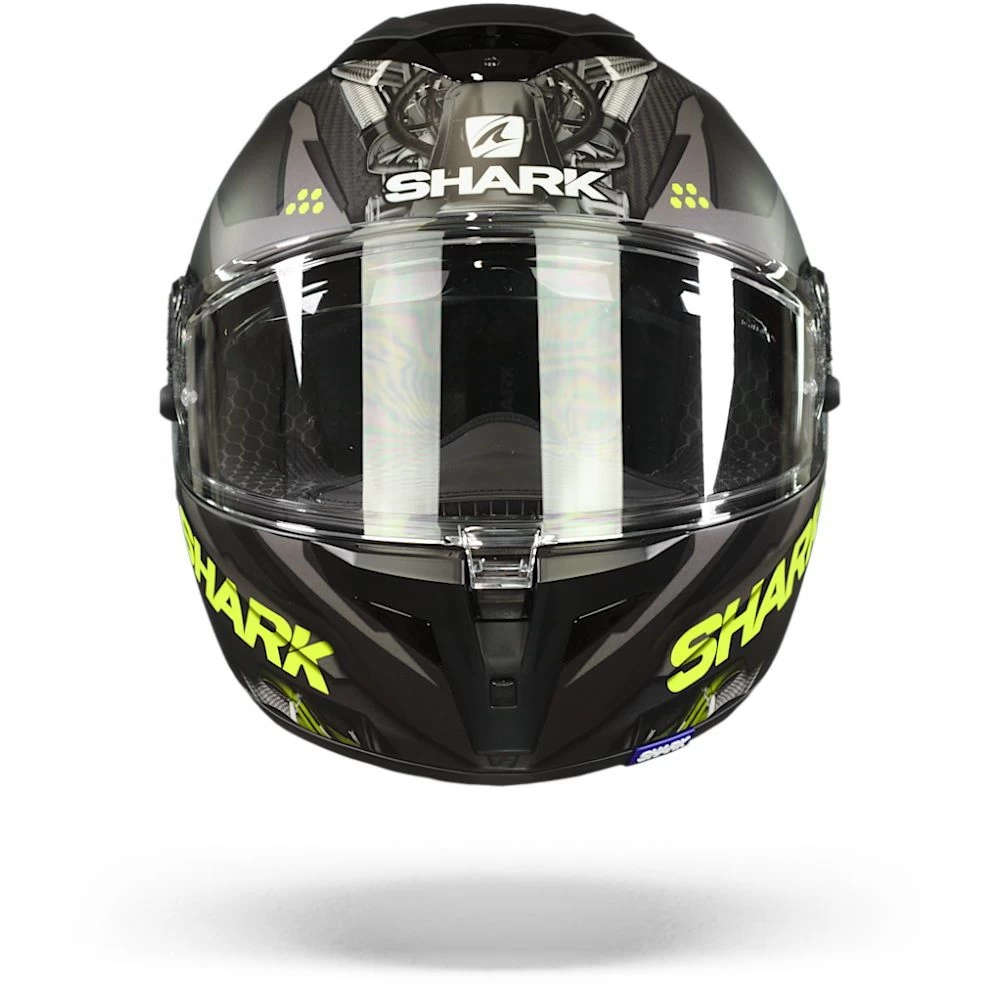 Shark Spartan GT Carbon Urikan Mat Carbon Antraciet Geel DAY Integraalhelm 1 Shark Spartan GT Carbon Urikan Mat Carbon Antraciet Geel DAY Integraalhelm