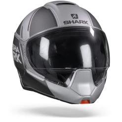 Shark Evojet Vyda Mat Zilver Antraciet Zwart SAK Systeemhelm