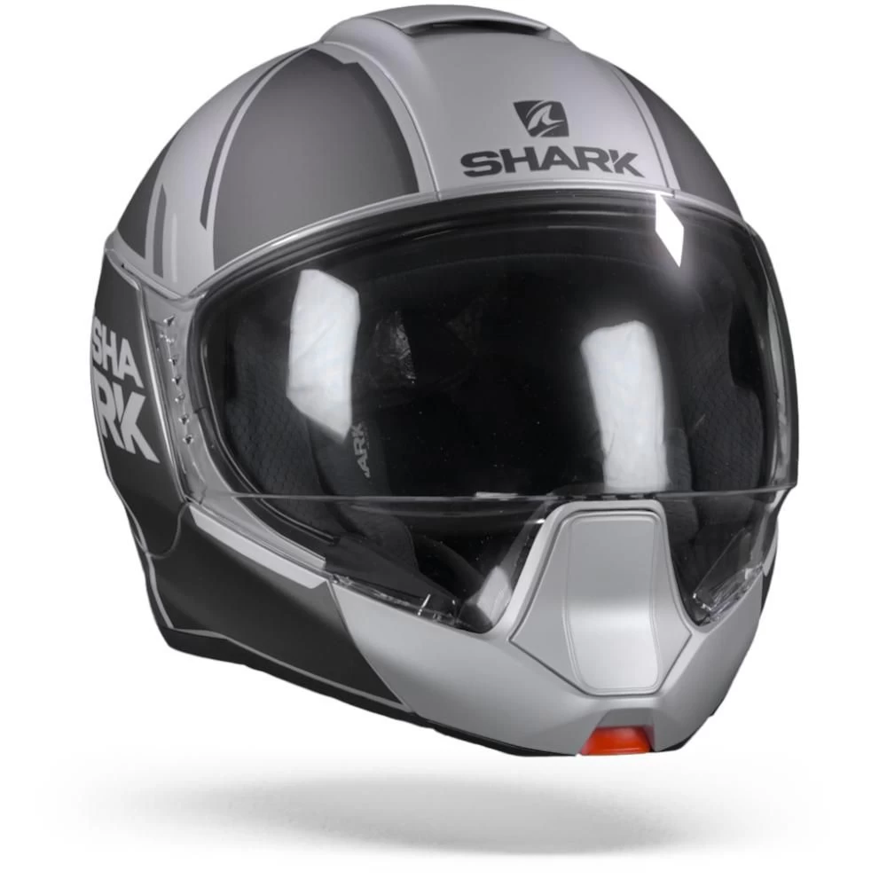 Shark Evojet Vyda Mat Zilver Antraciet Zwart SAK Systeemhelm 1 Shark Evojet Vyda Mat Zilver Antraciet Zwart SAK Systeemhelm