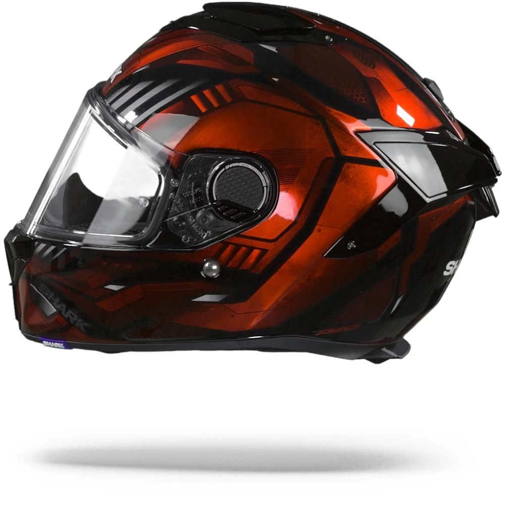 Shark Spartan GT Replikan KUR Zwart Chrome Rood Integraalhelm 5 Shark Spartan GT Replikan KUR Zwart Chrome Rood Integraalhelm - Afbeelding 5