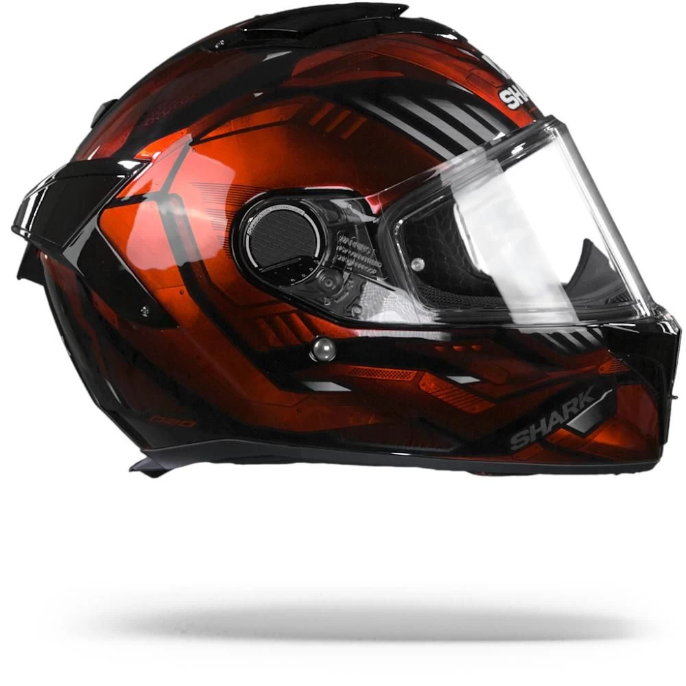 Shark Spartan GT Replikan KUR Zwart Chrome Rood Integraalhelm 2 Shark Spartan GT Replikan KUR Zwart Chrome Rood Integraalhelm - Afbeelding 2
