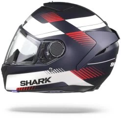 Shark Spartan 1.2 Strad Mat Blauw Wit Rood BWR -Shark-Motorfietsonderdelen SharkSpartanStradMatBWR.11