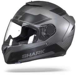 Shark Spartan 1.2 Strad Mat Zwart Antraciet Zilver Integraalhelm -Shark-Motorfietsonderdelen Shark spartan 1.2 strad man anthracite black silver.08
