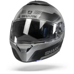 Shark Spartan 1.2 Strad Mat Antraciet Zwart Zilver Integraalhelm -Shark-Motorfietsonderdelen Shark spartan 1.2strad mat anthracite black silver.03