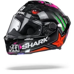 Shark Spartan GT Carbon Roodding Carbon Rood Groen Integraalhelm -Shark-Motorfietsonderdelen Shark sparten gt carbon redding green red.07