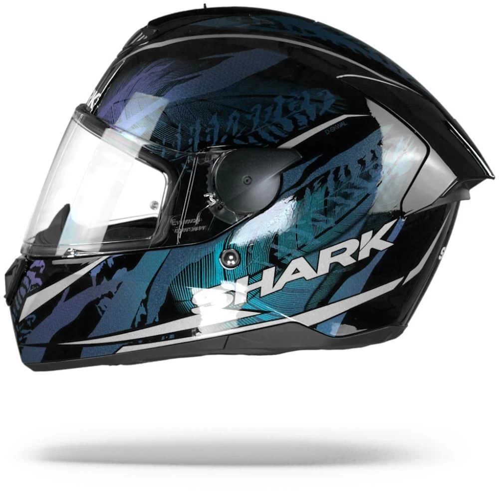 Shark D-Skwal 2 Shigan Zwart Violet Glitter KVX Integraalhelm 3 Shark D-Skwal 2 Shigan Zwart Violet Glitter KVX Integraalhelm - Afbeelding 3