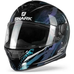 Shark D-Skwal 2 Shigan Zwart Violet Glitter KVX Integraalhelm 8 Shark D-Skwal 2 Shigan Zwart Violet Glitter KVX Integraalhelm -Shark-Motorfietsonderdelen d skwal 2 shigan kvx black violet glit frontpage 1