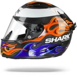 Shark Race-R Pro Carbon Lorenzo 2019 DBR Carbon Blauw Rood Integraalhelm -Shark-Motorfietsonderdelen race r pro carbon lorenzo 2019 dbr.10 1