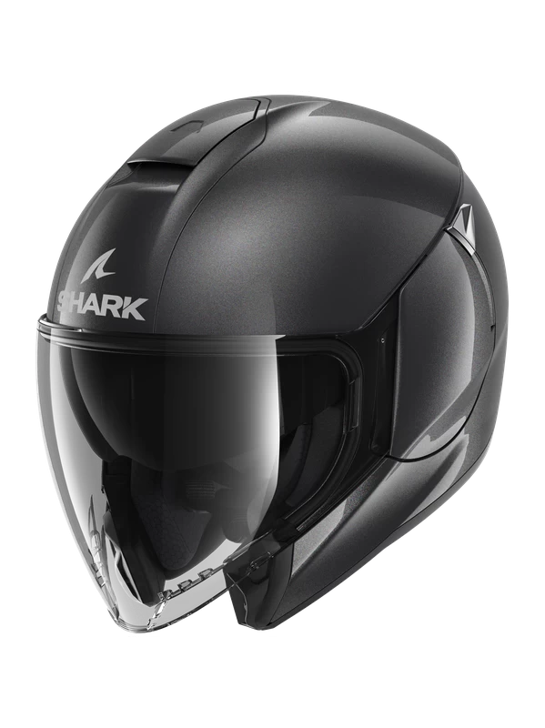 Shark Citycruiser Blank Gun Metal A05 Jethelm 1 Shark Citycruiser Blank Gun Metal A05 Jethelm