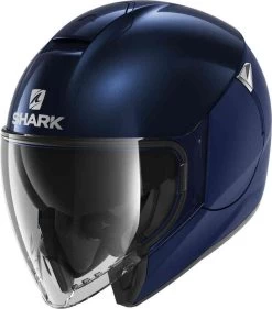 Shark Citycruiser Dual Blank Donker Blauw Glanzend B03 Jethelm
