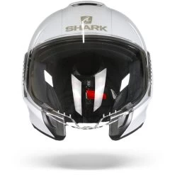 Shark Citycruiser Dual Blank Wit Zilver Glanzend W01 Jethelm -Shark-Motorfietsonderdelen shark citycruiser dual blank white silver glossy w01.01