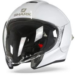 Shark Citycruiser Dual Blank Wit Zilver Glanzend W01 Jethelm -Shark-Motorfietsonderdelen shark citycruiser dual blank white silver glossy w01 frontpage
