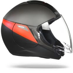 Shark Citycruiser Karonn Mat Zwart Antraciet Rood KAR Jethelm -Shark-Motorfietsonderdelen shark citycruiser karonn mat black anthracite red kar.29