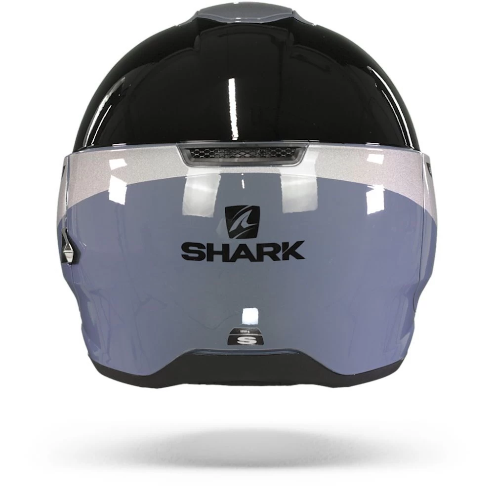 Shark Citycruiser Karonn Zilver Zilver Zwart SSK Jethelm 2 Shark Citycruiser Karonn Zilver Zilver Zwart SSK Jethelm - Afbeelding 2
