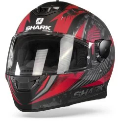 Shark D-Skwal 2 Atraxx Mat Zwart Rood Antraciet KRA Integraalhelm -Shark-Motorfietsonderdelen shark d skwal 2 atraxx mat black red anthracite kra frontpage