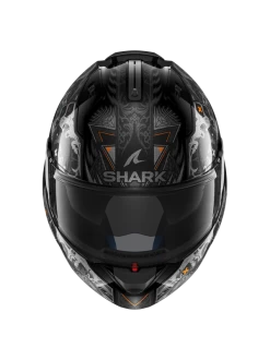 Shark Evo ES K-Rozen Zwart Antraciet Oranje KAO Systeemhelm -Shark-Motorfietsonderdelen shark evo es k rozen black anthracite orange kao 3
