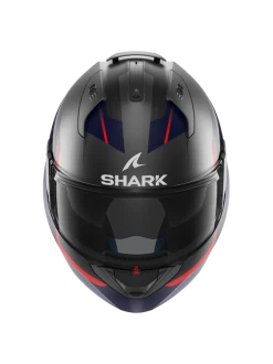 Shark Evo ES Kryd Mat Antraciet Blauw Rood ABR Systeemhelm