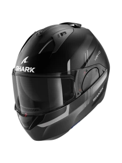 Shark Evo ES Kryd Mat Zwart Antraciet Zilver KAS Systeemhelm 5 Shark Evo ES Kryd Mat Zwart Antraciet Zilver KAS Systeemhelm -Shark-Motorfietsonderdelen shark evo es kryd mat black anthracite silver kas 1