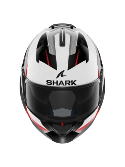 Shark Evo ES Kryd Wit Zwart Rood WKR Systeemhelm -Shark-Motorfietsonderdelen shark evo es kryd white black red wkr 3