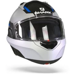 Shark Evo GT Sean Zwart Zilver Blauw KSB Systeemhelm -Shark-Motorfietsonderdelen shark evo gt sean black silver blue ksb.35