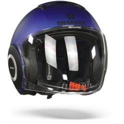 Shark Nano Street Neon Mat Blauw Zwart Blauw BKB Jethelm