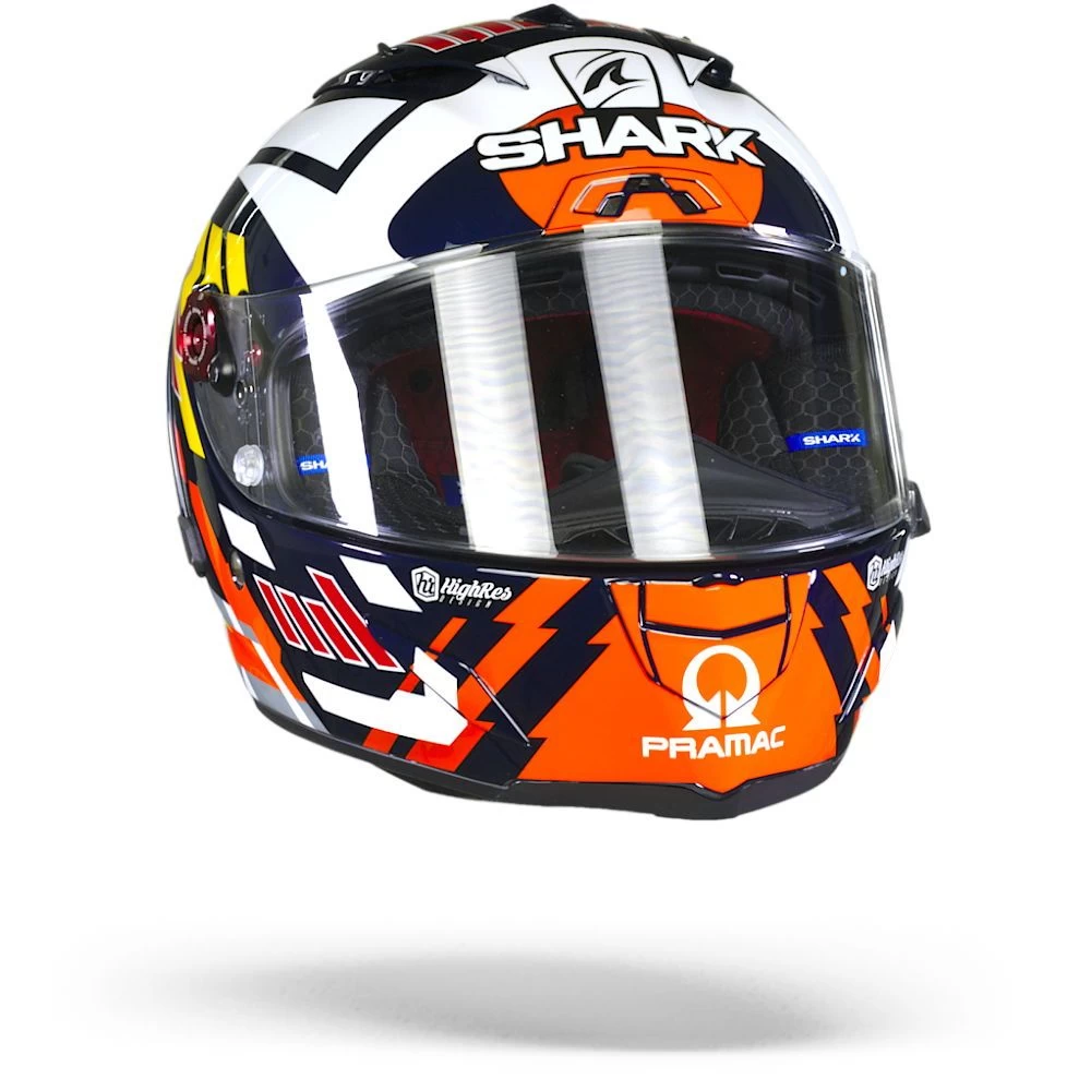 Shark Race-R Pro GP Zarco Signature Blauw Wit Rood BWR Integraalhelm 2 Shark Race-R Pro GP Zarco Signature Blauw Wit Rood BWR Integraalhelm - Afbeelding 2