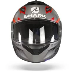 Shark Spartan 1.2 Adrian Parassol Mat Antraciet Anthracite Rood AAR Integraalhelm -Shark-Motorfietsonderdelen shark spartan 1.2 adrian parassol mat anthracite anthracite red aar.01