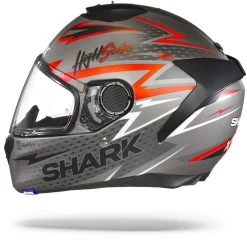 Shark Spartan 1.2 Adrian Parassol Mat Antraciet Anthracite Rood AAR Integraalhelm -Shark-Motorfietsonderdelen shark spartan 1.2 adrian parassol mat anthracite anthracite red aar.11
