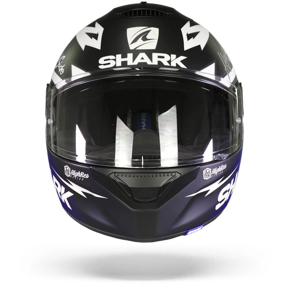 Shark Spartan 1.2 Adrian Parassol Mat Zwart Blauw Zilver KBS Integraalhelm 2 Shark Spartan 1.2 Adrian Parassol Mat Zwart Blauw Zilver KBS Integraalhelm - Afbeelding 2