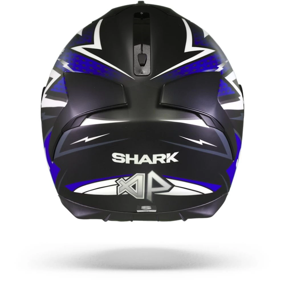 Shark Spartan 1.2 Adrian Parassol Mat Zwart Blauw Zilver KBS Integraalhelm 1 Shark Spartan 1.2 Adrian Parassol Mat Zwart Blauw Zilver KBS Integraalhelm