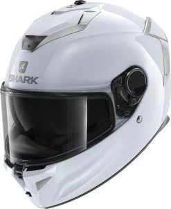 Shark Spartan GT Blank Bcl. Micr. Wit Zilver Glanzend W01 Integraalhelm