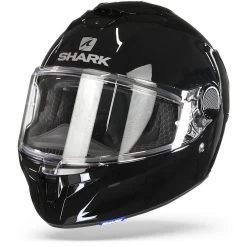Shark Spartan GT Blank Bcl. Micr. Zwart Blk Integraalhelm -Shark-Motorfietsonderdelen shark spartan gt blank bcl micr.black blk frontpage