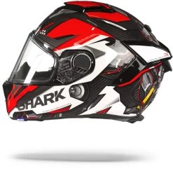 Shark Spartan GT Carbon Urikan Carbon Rood Wit DRW Integraalhelm -Shark-Motorfietsonderdelen shark spartan gt carbon urikan carbon red white drw.11