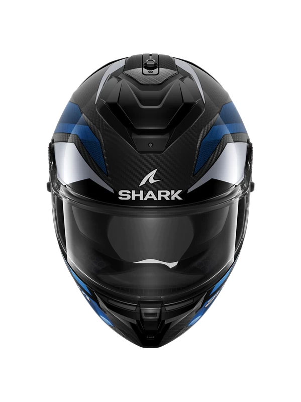 Shark Spartan GT Pro Ritmo Carbon Carbon Blauw Chrom DBU Integraalhelm 2 Shark Spartan GT Pro Ritmo Carbon Carbon Blauw Chrom DBU Integraalhelm - Afbeelding 2