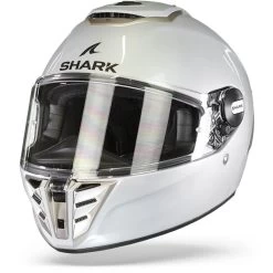 Shark Spartan RS Blank Wit Zilver Glanzend W01 Integraalhelm -Shark-Motorfietsonderdelen shark spartan rs blank white silver glossy w01 frontpage