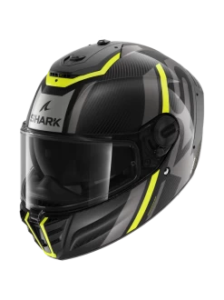 Shark Spartan RS Carbon Shawn Carbon Geel Antraciet DYA Integraalhelm -Shark-Motorfietsonderdelen shark spartan rs carbon shawn carbon yellow anthracite dya 1