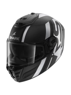 Shark Spartan RS Carbon Shawn Mat Carbon Zwart Zilver DKS Integraalhelm -Shark-Motorfietsonderdelen shark spartan rs carbon shawn mat carbon black silver dks 1