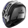 Shark Spartan RS Carbon Shawn Mat Carbon Blauw Zilver DBS Integraalhelm