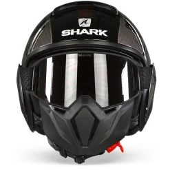 Shark Street Drak Tribute Rm Zwart Chrom Rood KUR Jethelm -Shark-Motorfietsonderdelen shark street drak tribute rm black chrome red kur.01