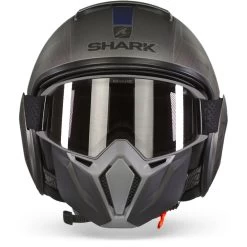 Shark Street Drak Tribute Rm Mat Antraciet Chrom Blauw AUB Jethelm -Shark-Motorfietsonderdelen shark street drak tribute rm mat0anthracite chrome blue aub.01