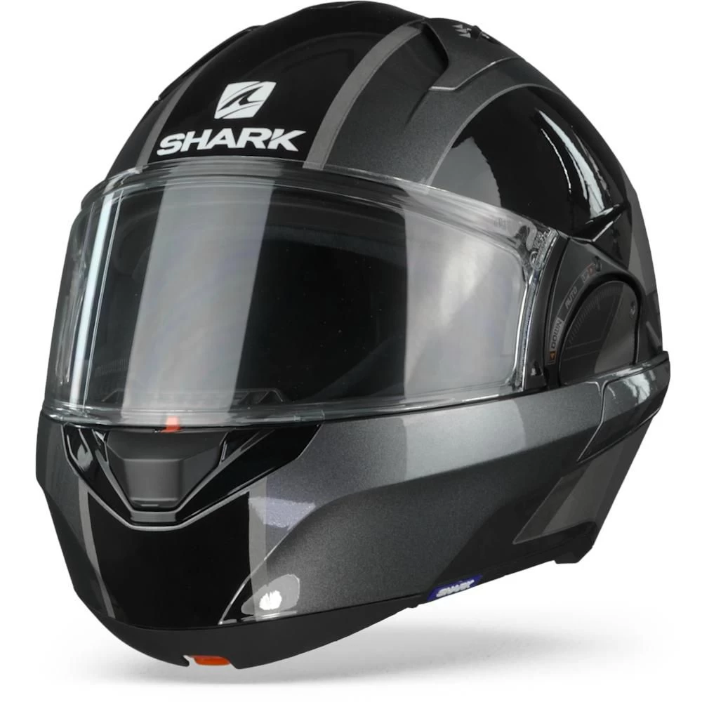 Shark Evo ES Endless AKA Antraciet Zwart Antraciet Systeemhelm 2 Shark Evo ES Endless AKA Antraciet Zwart Antraciet Systeemhelm - Afbeelding 2