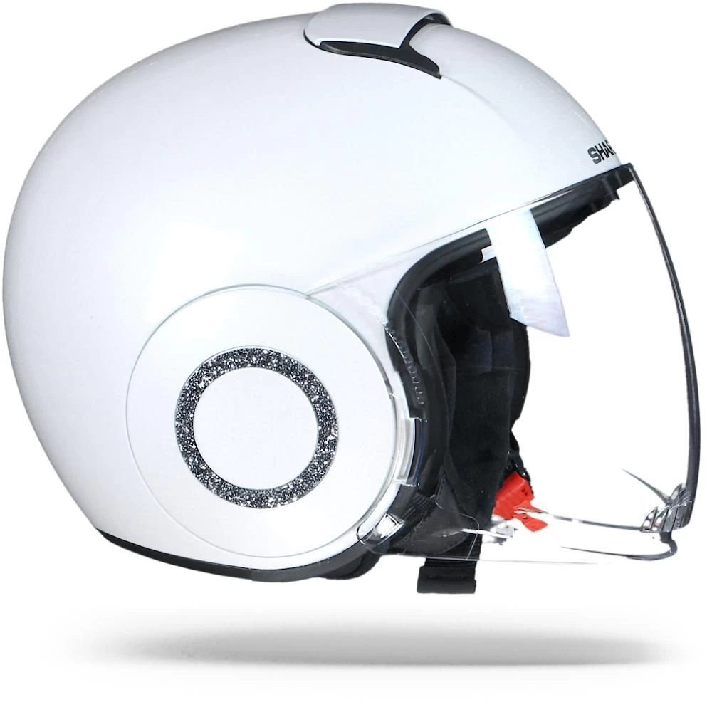 Shark Nano Swarovski Crystal Blank PRL Parel Wit Jethelm 1 Shark Nano Swarovski Crystal Blank PRL Parel Wit Jethelm