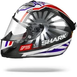 Shark Race-R Pro Carbon Zarco GP France 2019 Carbon Chrome Rood DUR Integraalhelm -Shark-Motorfietsonderdelen shark racerprocarbon zarco gpfrance019.10 1