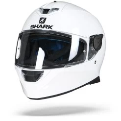 Shark Skwal 2 Blank WHU Wit Integraalhelm -Shark-Motorfietsonderdelen shark skwal 2 black white whu white led.04 1